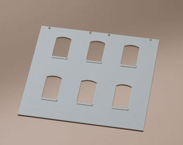 Walls with window openings gray (4pc)<br /><a href='images/pictures/Auhagen/80701.jpg' target='_blank'>Full size image</a>